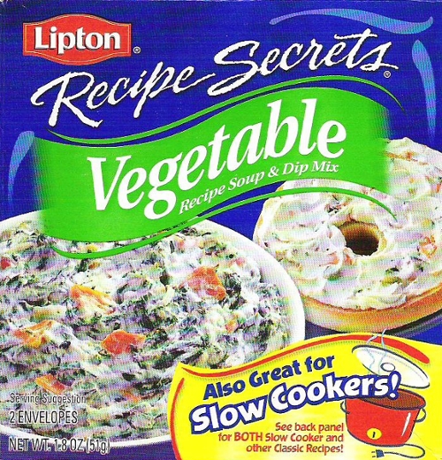 What are the ingredients in Lipton soup?